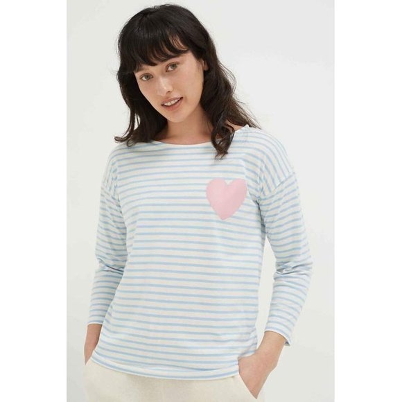 Chinti and Parker Pink striped Heart Shirt - Picture 6 of 6